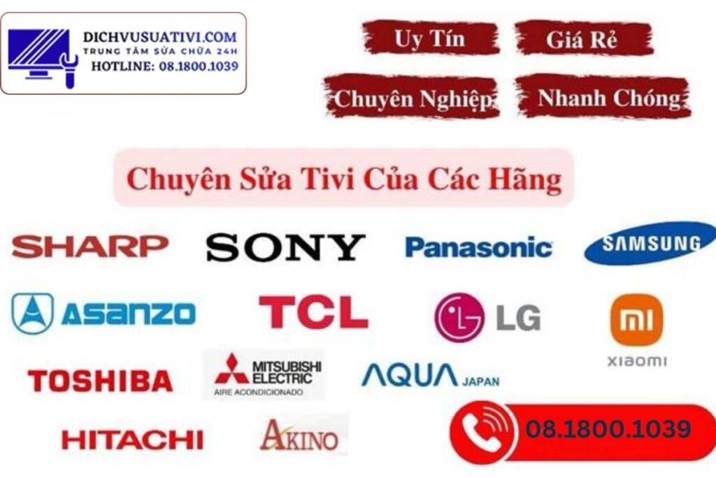 Điện Máy Minh nhận sửa nhiều thương hiệu tivi tại Tân Phú