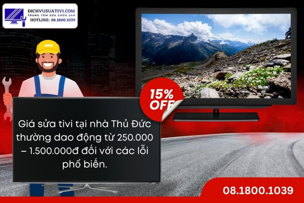 Giá sửa tivi tại nhà Thủ Đức bao nhiêu