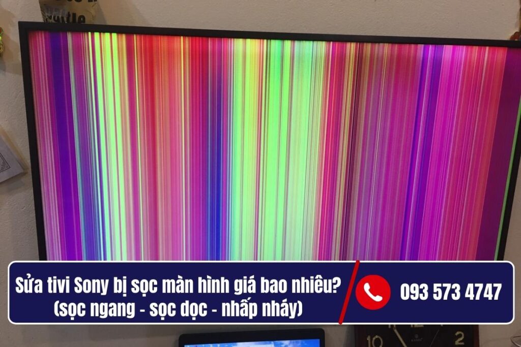 Trường hợp cụ thể_ Tivi Sony 43W800C bị sọc màn hình _ Sony 42W700B bị sọc màn hình