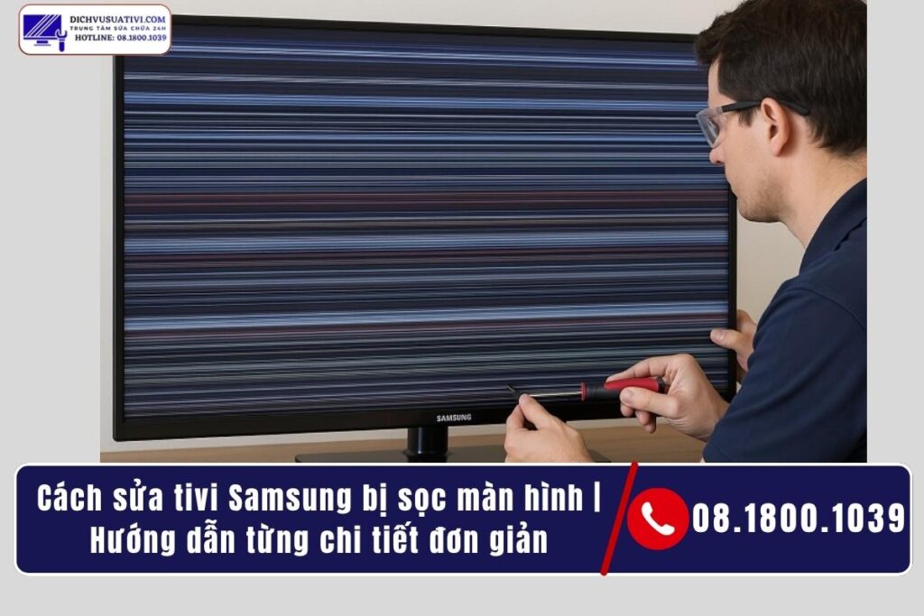 Cách sửa tivi Samsung bị sọc màn hình tại nhà