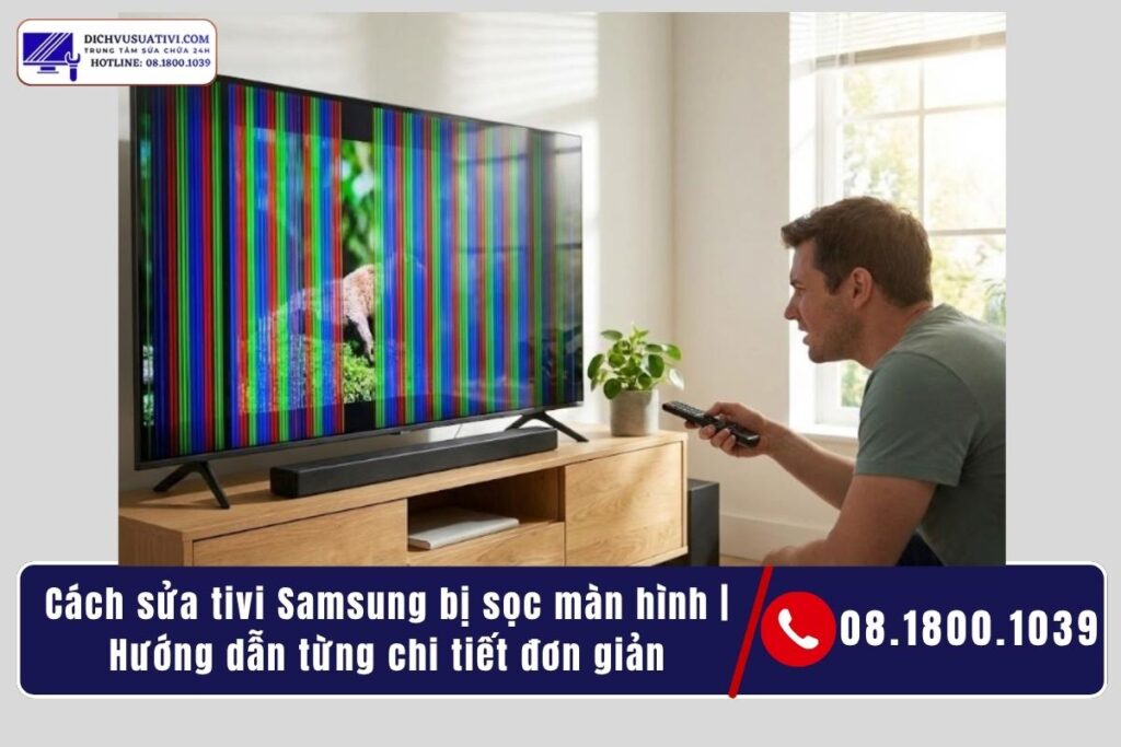 Có nên tiếp tục dùng tivi khi màn hình đang bị sọc không