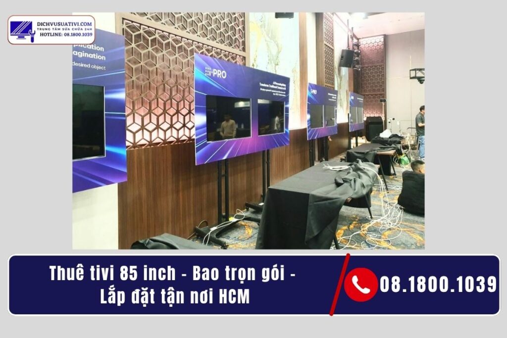 Cam kết dịch vụ cho thuê tivi 85 inch của Điện Máy Minh