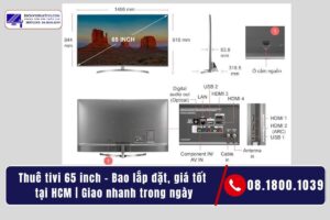 Thuê tivi 65 inch – Bao lắp đặt, giá tốt tại HCM _ Giao nhanh trong ngày