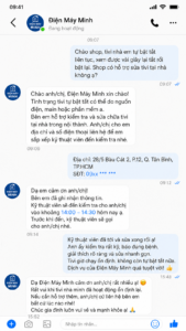 Đánh giá của khách hàng dành cho điện máy minh