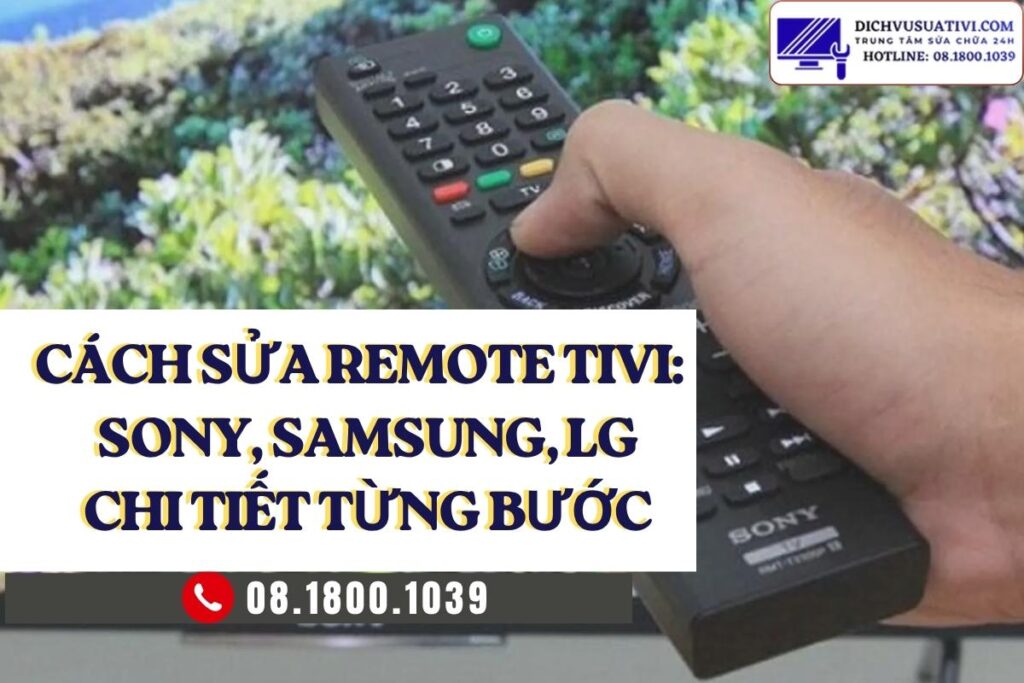 Cách sửa remote tivi