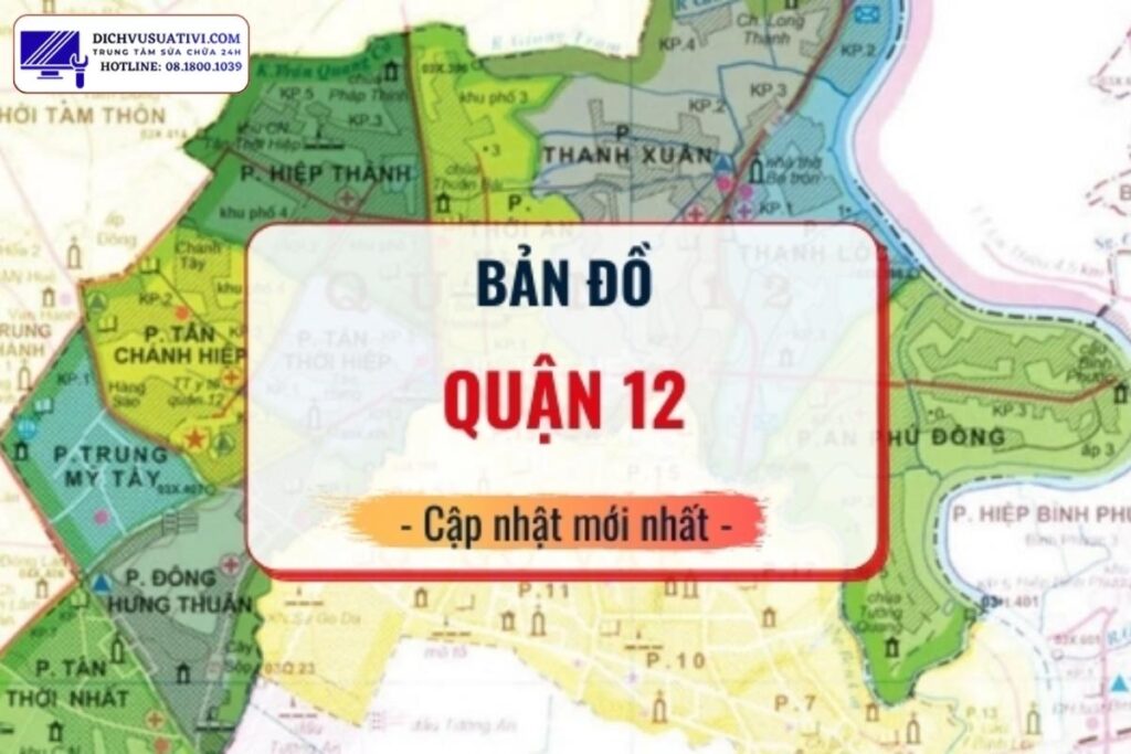 Khu vực nhận sửa tivi tại nhà ở quận 12