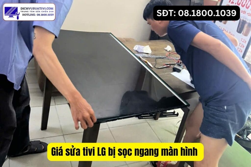 Cách kiểm tra tivi LG bị sọc ngang tại nh