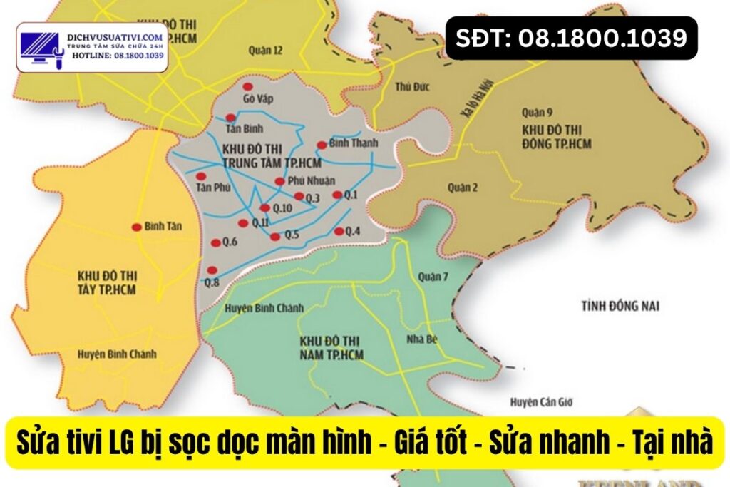 Khu vực Điện Máy Minh hỗ trợ sửa tivi LG tại nhà
