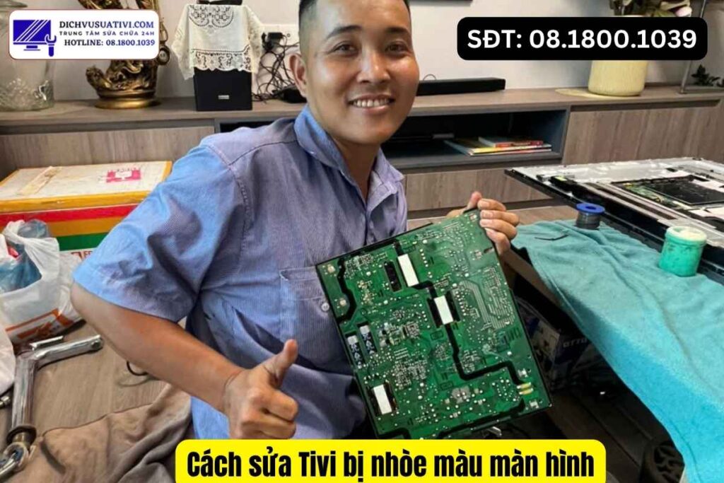 Báo giá sửa tivi bị nhòe màu trước khi sửa