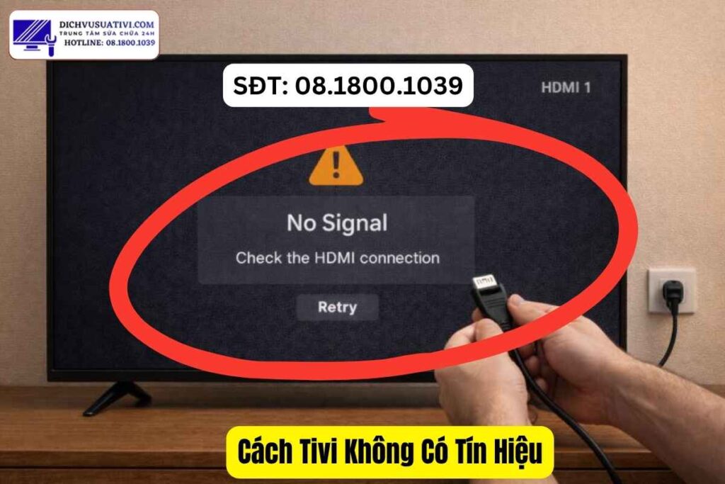 Cách chọn đúng Source HDMI khi tivi không có tín hiệu