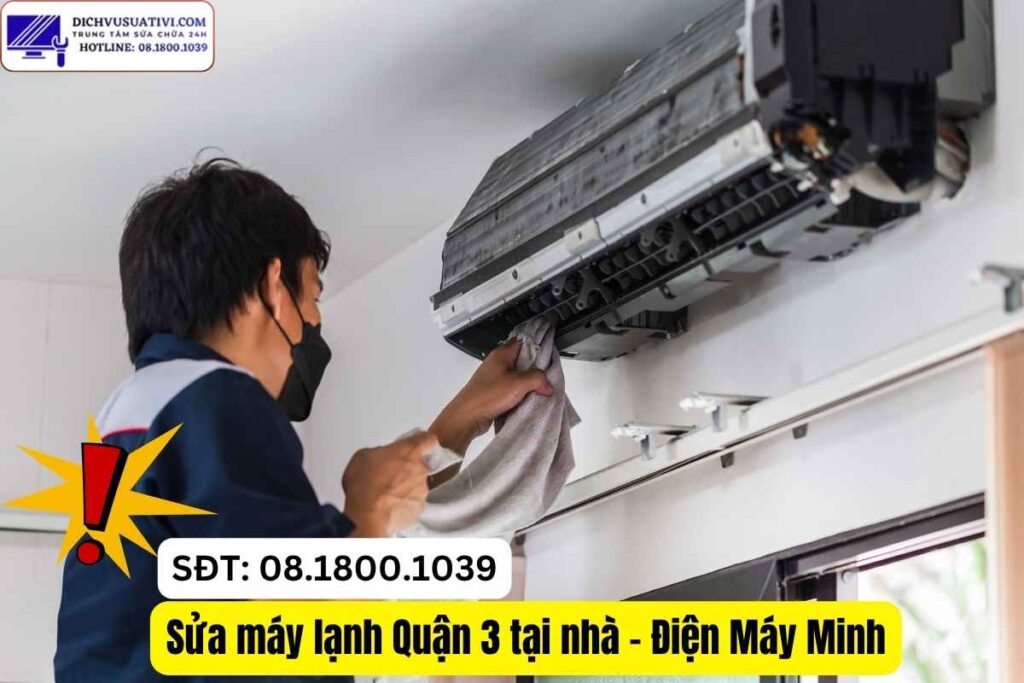 Khắc phục máy lạnh chảy nước tại Quận 3