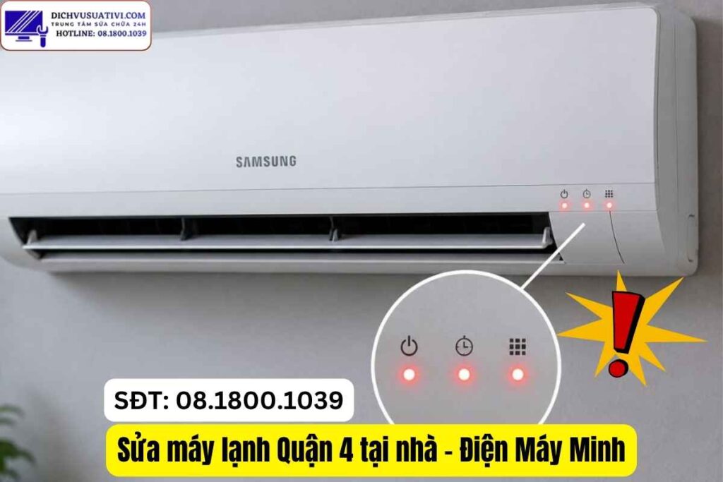 Máy lạnh báo lỗi nháy đèn