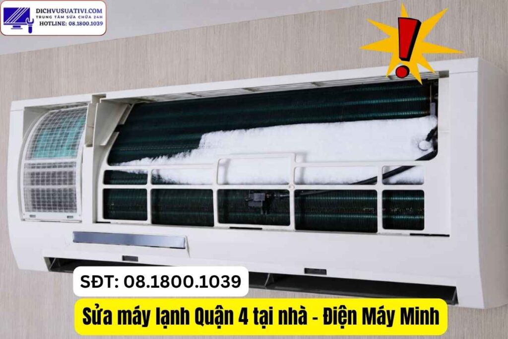 Máy lạnh kêu to và đóng tuyết