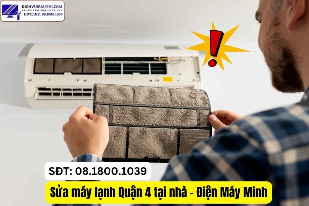 Sửa máy lạnh Quận 4 tại nhà Điện Máy Minh