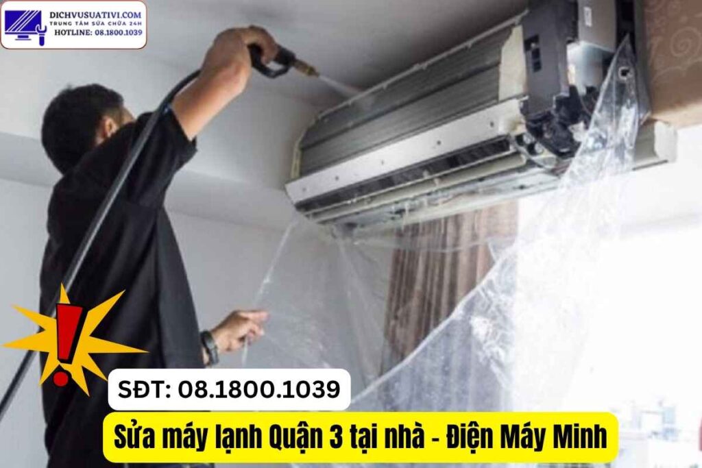 Vệ sinh máy lạnh Quận 3 tại nhà sạch sẽ