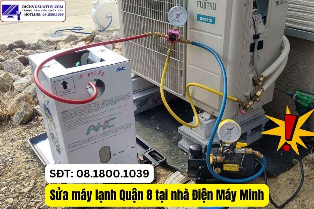 Kiểm tra xì gas máy lạnh Quận 8