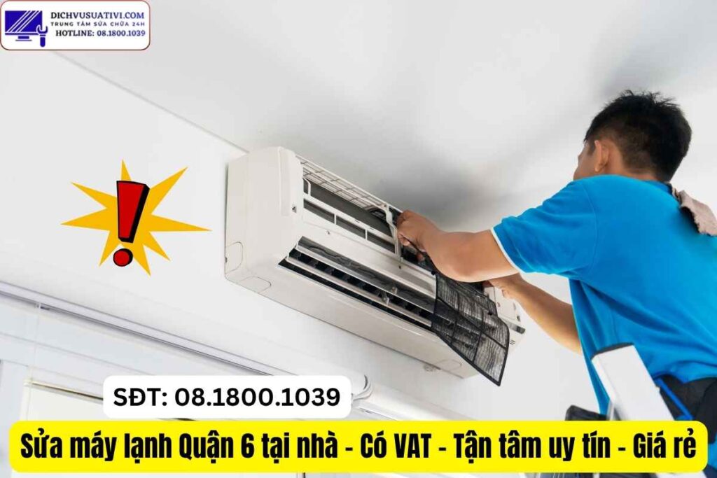 Kỹ thuật viên Điện Máy Minh sửa máy lạnh Quận 6
