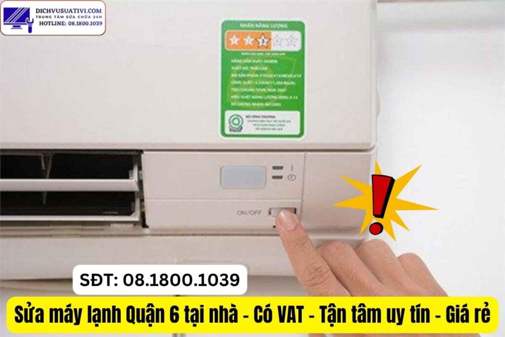 Máy lạnh không lên nguồn tại Quận 6