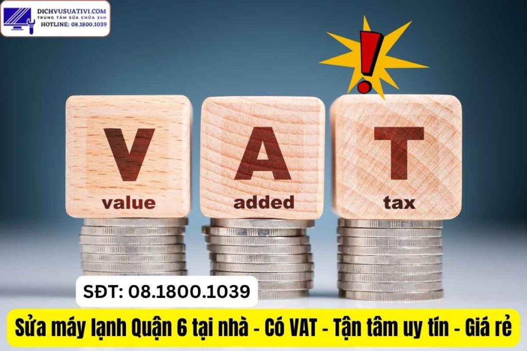Sửa máy lạnh Quận 6 có VAT