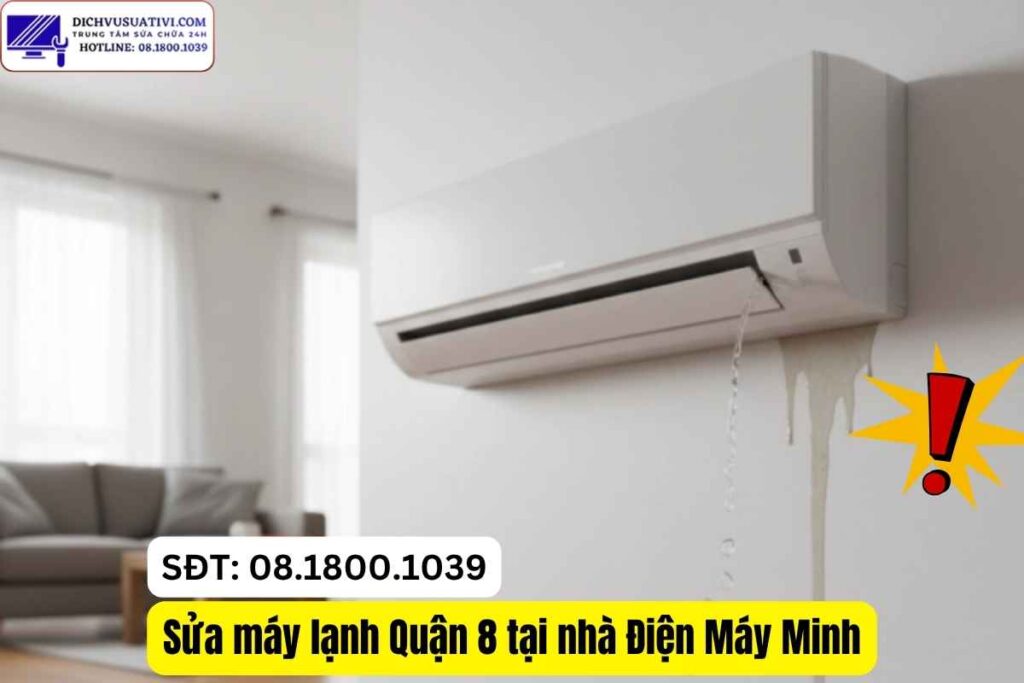 Sửa máy lạnh chảy nước Quận 8