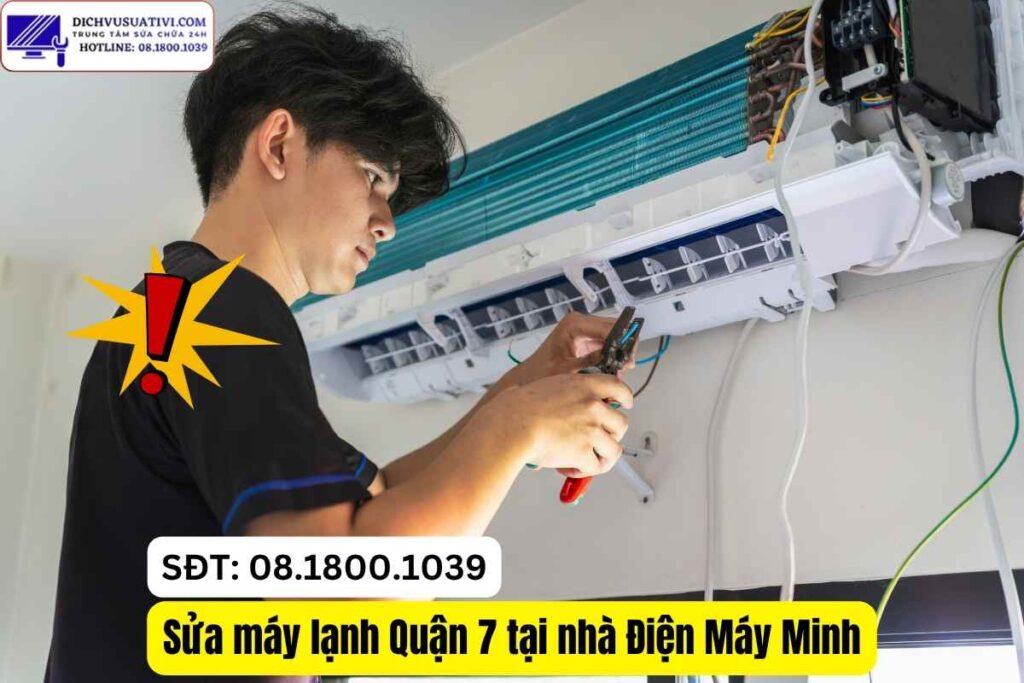Sửa máy lạnh inverter báo lỗi Quận 7
